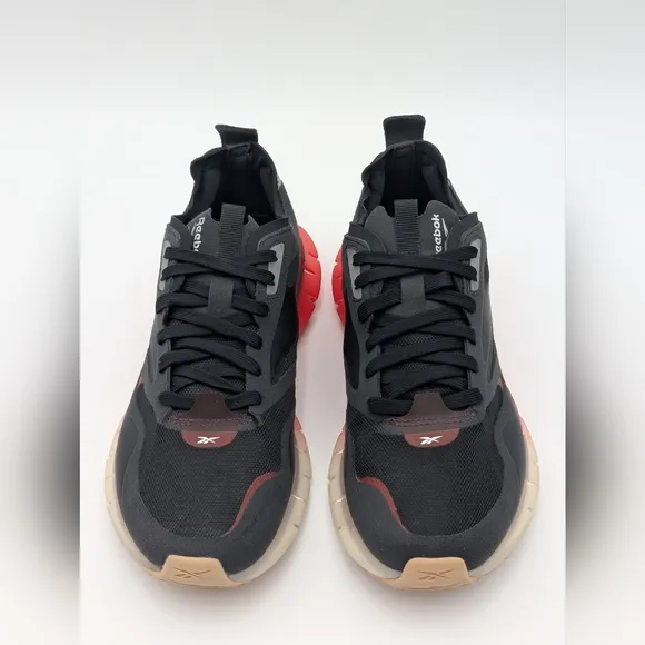 Reebok Zig Kinetica Horizon Womens 9.5 Black Training Shoes Athletic