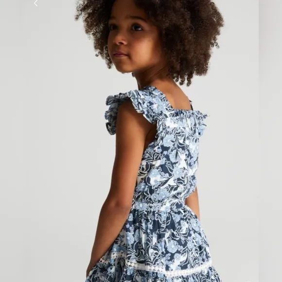 Reiss MALIN JR PRINTED TEXTURED MINI DRESS