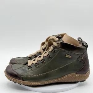 Remonte LIV 79 Tex Mid Top Boot Sneaker Size US 8, EU 39 Women Kakao New Box