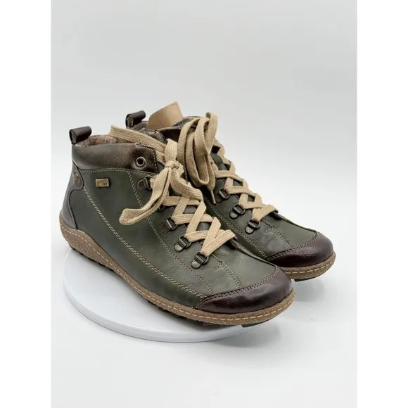 Remonte LIV 79 Tex Mid Top Boot Sneaker Size US 8, EU 39 Women Kakao New Box