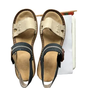 Rieker Regina Women's Adjustable ,Round Buckle Comfort Sandals Sz 42 /US 10