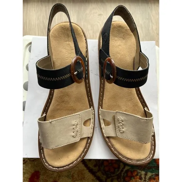 Rieker Regina Women's Adjustable ,Round Buckle Comfort Sandals Sz 42 /US 10