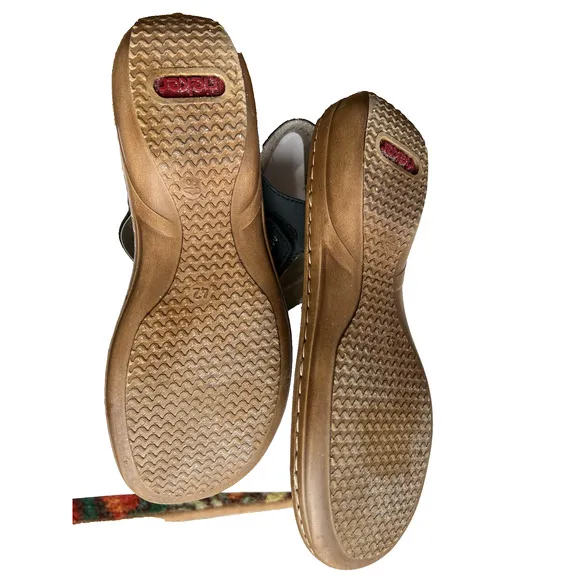 Rieker Regina Women's Adjustable ,Round Buckle Comfort Sandals Sz 42 /US 10