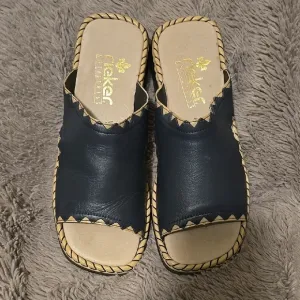 Rieker Women's Navy Mules Sandals Antistress 42 US 11 Wide Soft