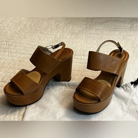 Robert Clegerie Emple tan leather sandals