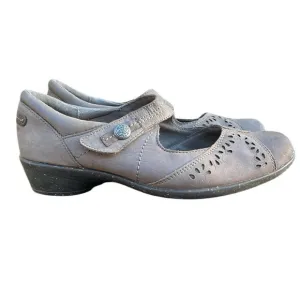 RockPort Cobb Hill Nubuck Dress Shoes, 7.5M. Taupe, Low Heel