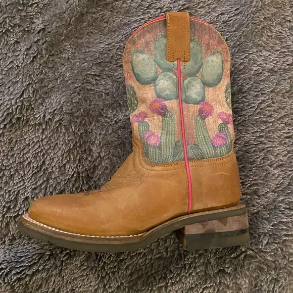 ROPER Big Girls Prickly Cactus Cowboy Boots