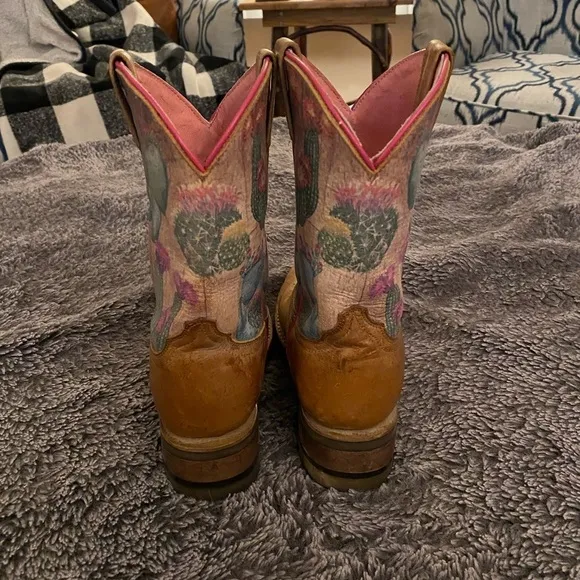 ROPER Big Girls Prickly Cactus Cowboy Boots