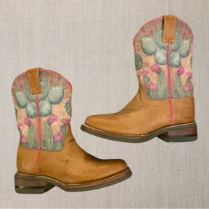 ROPER Big Girls Prickly Cactus Cowboy Boots