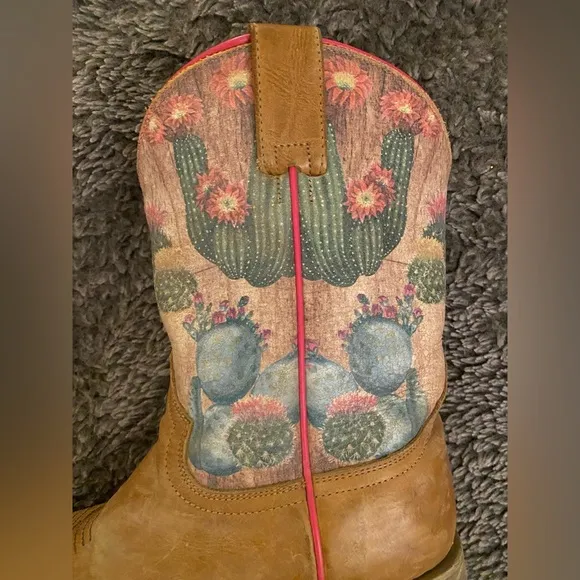 ROPER Big Girls Prickly Cactus Cowboy Boots