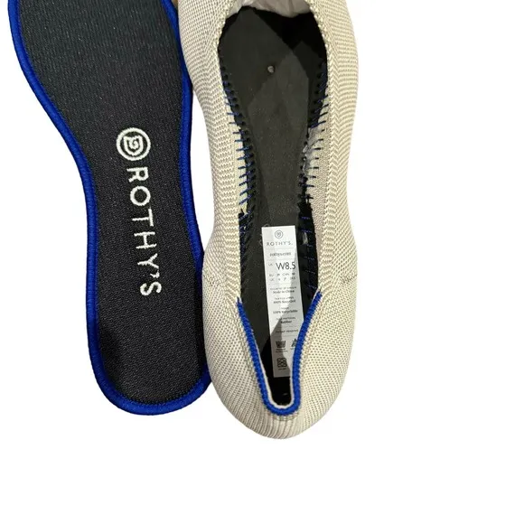 Rothy's The Flat Comfortable Slip On Round Toe Shoes Sandal Size 8.5 NWOB