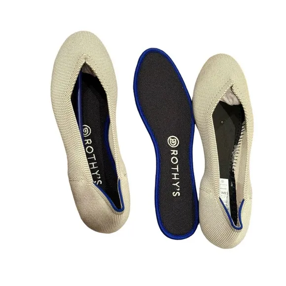 Rothy's The Flat Comfortable Slip On Round Toe Shoes Sandal Size 8.5 NWOB