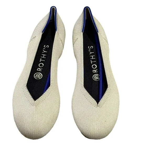 Rothy's The Flat Comfortable Slip On Round Toe Shoes Sandal Size 8.5 NWOB