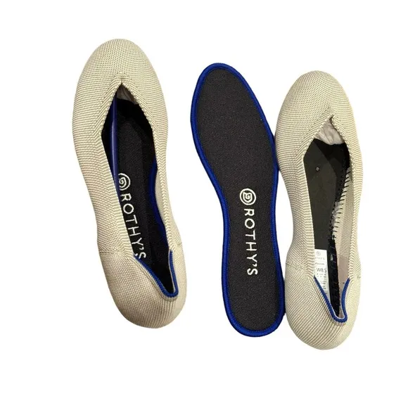Rothy's The Flat Comfortable Slip On Round Toe Shoes Sandal Size 8.5 NWOB