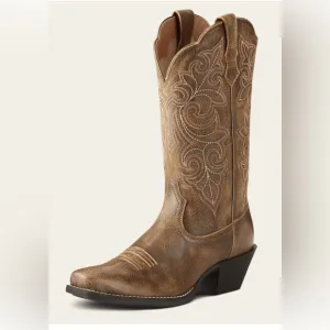 Round Up Square Toe Western Boot in VINTAGE BOMBER size 9B Ariat