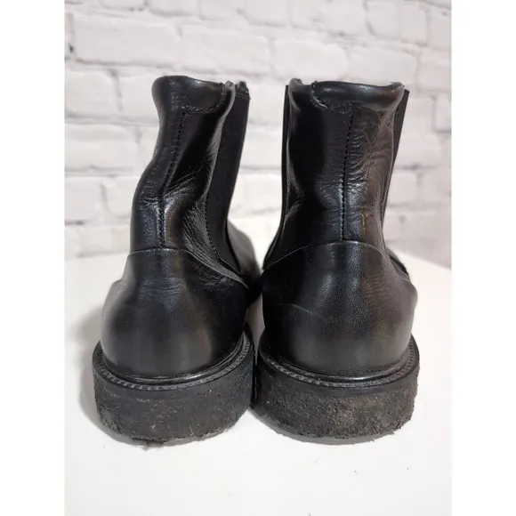 Royal Republiq Men's Black Leather Chelsea Boots Gum Sole US Size 10 EU Size 44