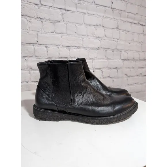 Royal Republiq Men's Black Leather Chelsea Boots Gum Sole US Size 10 EU Size 44