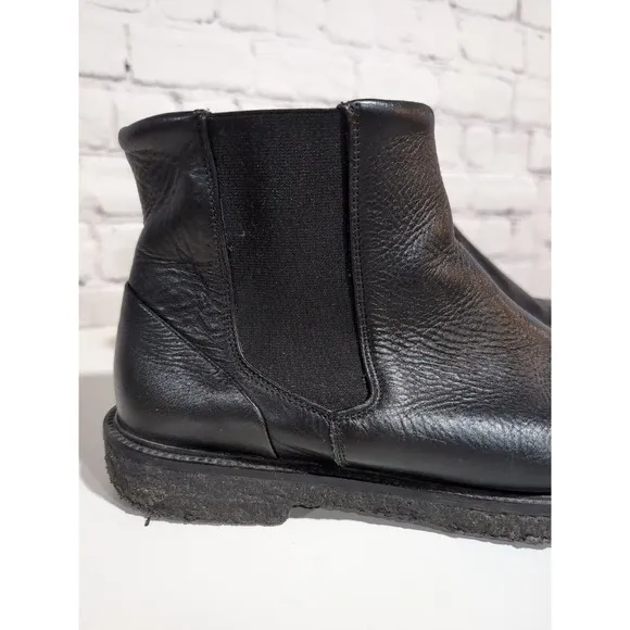 Royal Republiq Men's Black Leather Chelsea Boots Gum Sole US Size 10 EU Size 44