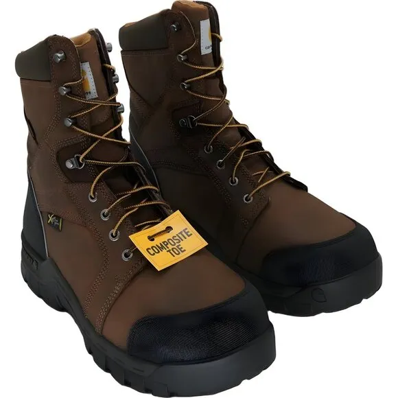 Rugged Flex Waterproof Work Boots with Met Guard Composite Toe Size 12 M