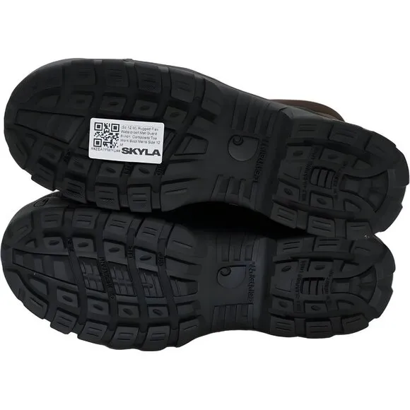 Rugged Flex Waterproof Work Boots with Met Guard Composite Toe Size 12 M