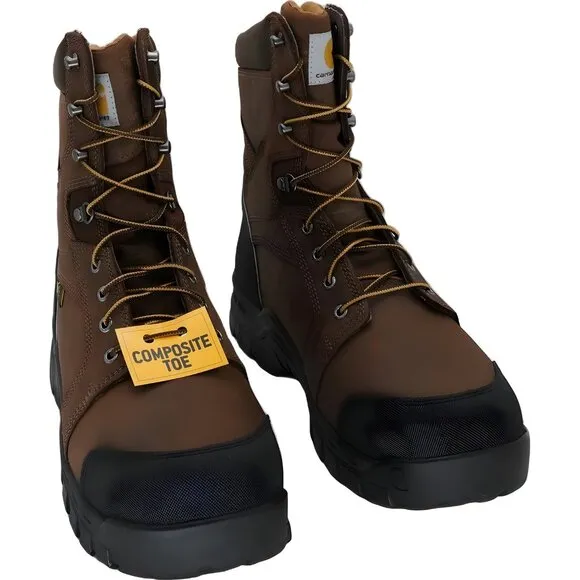 Rugged Flex Waterproof Work Boots with Met Guard Composite Toe Size 12 M