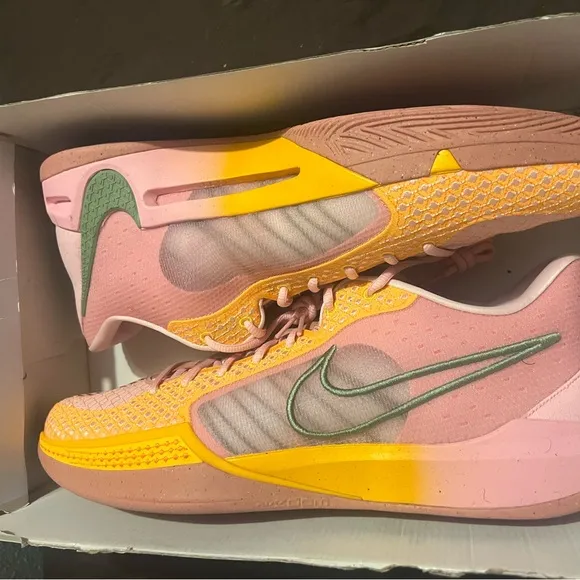 Sabina Athletic Shoes - Pink and Yellow