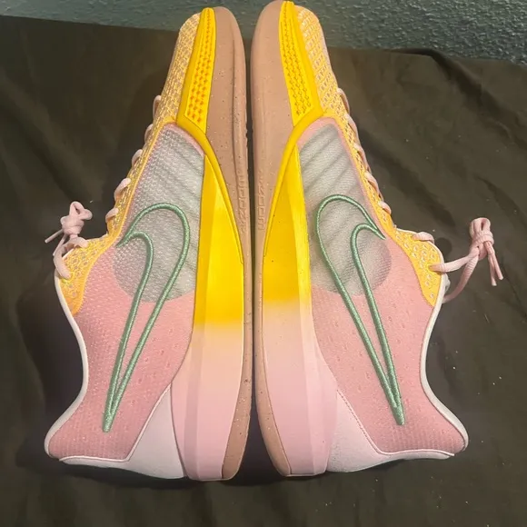 Sabina Athletic Shoes - Pink and Yellow