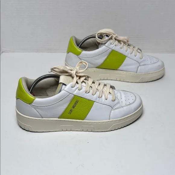 SAINT SNEAKERS Men's White Acid Sail Bianco Shoes Leather Sneakers  Euro 40