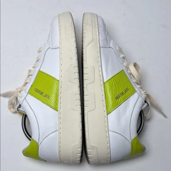 SAINT SNEAKERS Men's White Acid Sail Bianco Shoes Leather Sneakers  Euro 40
