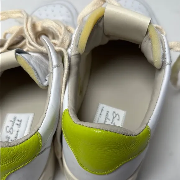 SAINT SNEAKERS Men's White Acid Sail Bianco Shoes Leather Sneakers  Euro 40