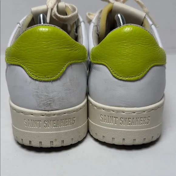 SAINT SNEAKERS Men's White Acid Sail Bianco Shoes Leather Sneakers  Euro 40