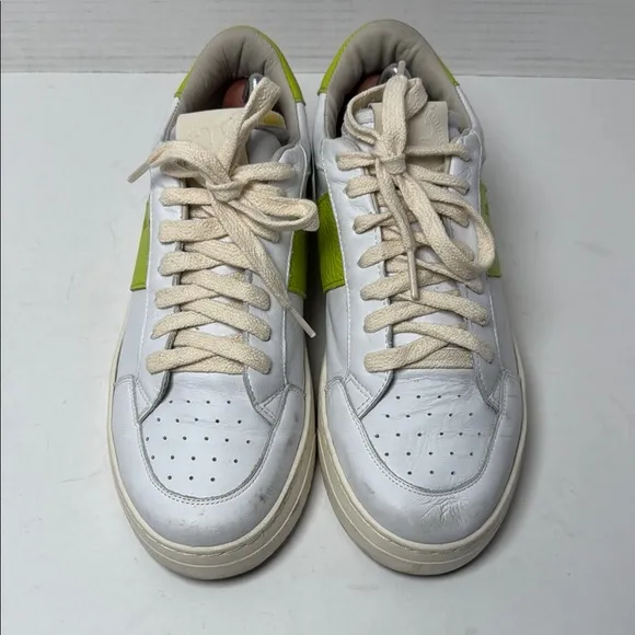 SAINT SNEAKERS Men's White Acid Sail Bianco Shoes Leather Sneakers  Euro 40