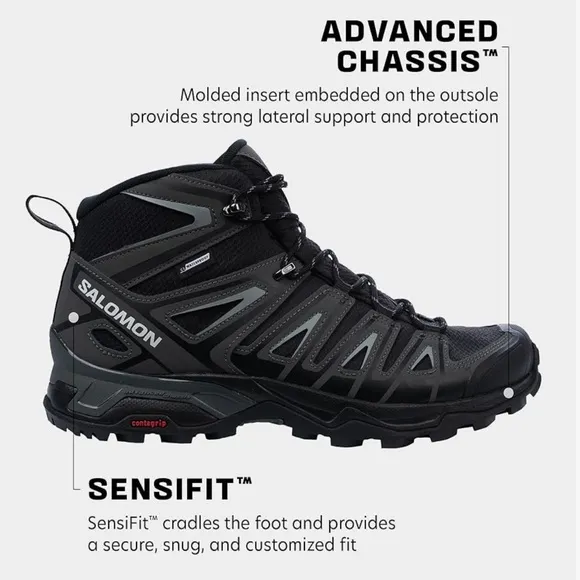 Salomon X Ultra Pioneer Mid Waterproof Hiking Boots Men’s 8.5 | Like New