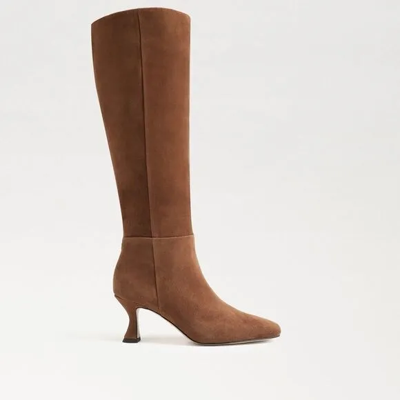 Sam Edelman Leigh Brown Suede Tall Knee-High Boots in Toasted Coconut $250 Sz 6