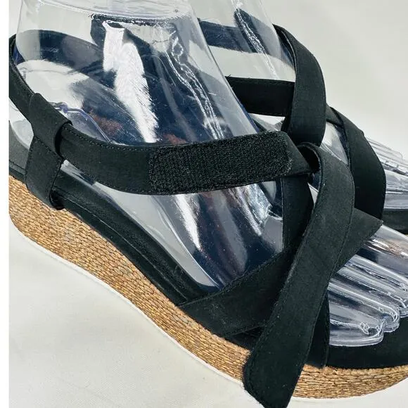 Sanctuary Vienna Slingback Platform Sandals in Black size 8