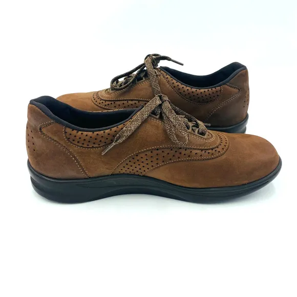 SAS Tripad Comfort Brown Leather Shoes Lace Up Casual Women's 9.5 M, Made in USA