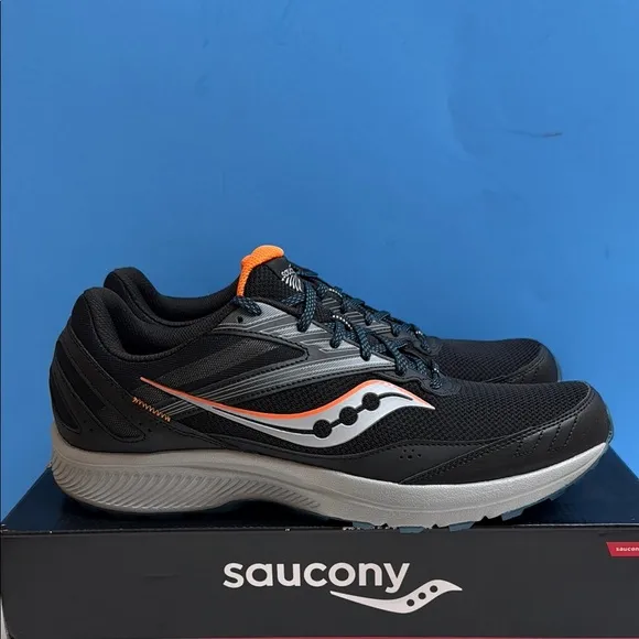 Saucony Black and Orange Running Shoes