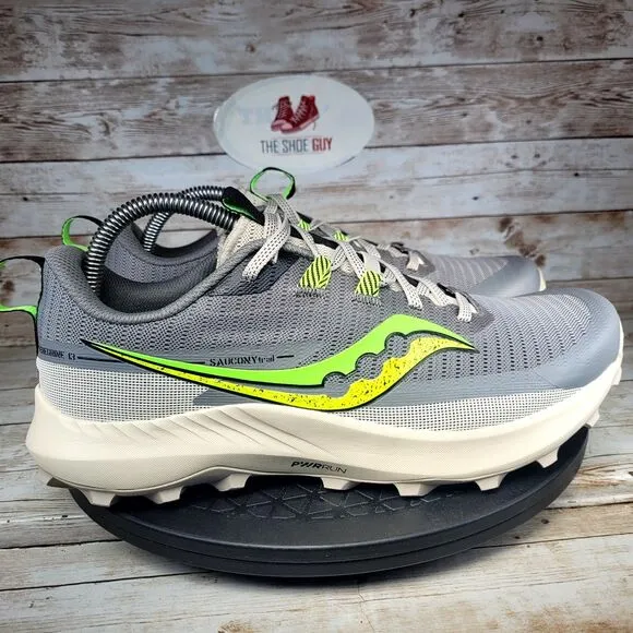 Saucony Peregrine 13 Men's Size 9 Green Athletic Running Shoes