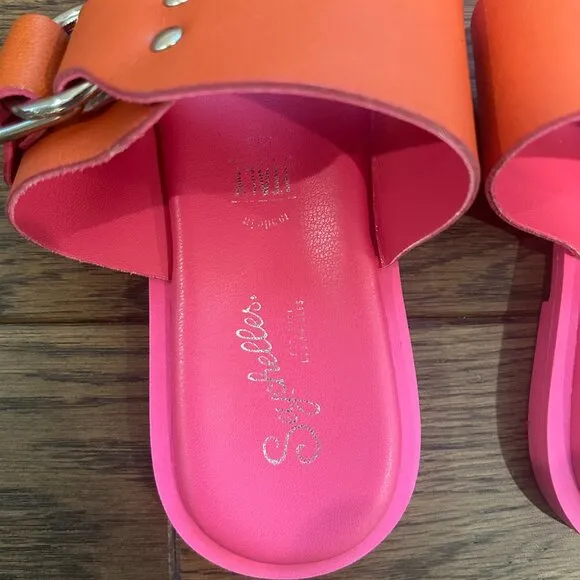 Seychelles Buckle Leather Slide - Brand New Without Box