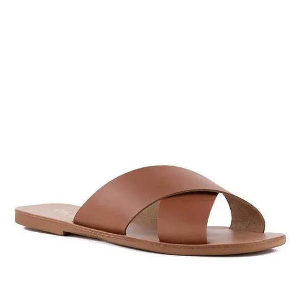 Seychelles Total Relaxation Leather Slide Sandals