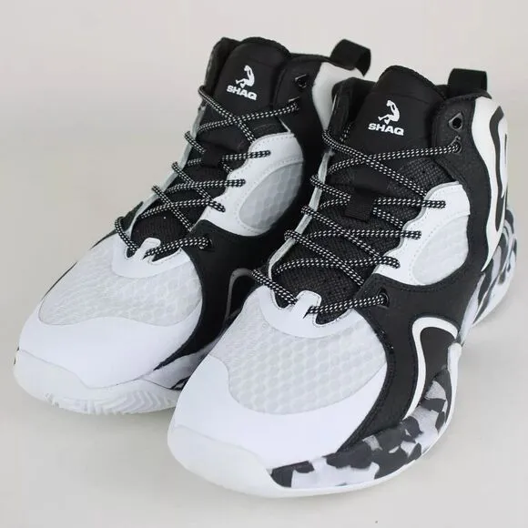 SHAQ Men's‎ Apex S24 Basketball Camo Print Shoes Size 11.5 Black/White AQ95016M