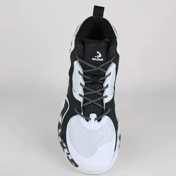 SHAQ Men's‎ Apex S24 Basketball Camo Print Shoes Size 11.5 Black/White AQ95016M