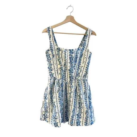 Show Me Your Mumu Nina Skort Floral Dress in Blue Bliss XS NWT