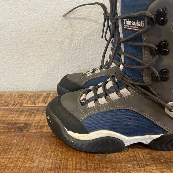 Sims Turbo Men's Snowboard Boots Blue Lace Up Stitched - Size 7 US 40 EUR