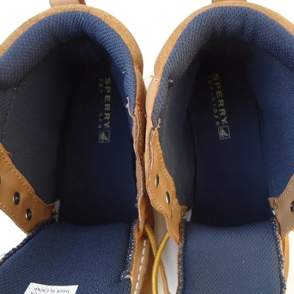 SIZE 4 M. SPERRY Top-Sider Razor leather boot boys.