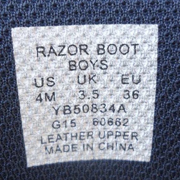 SIZE 4 M. SPERRY Top-Sider Razor leather boot boys.