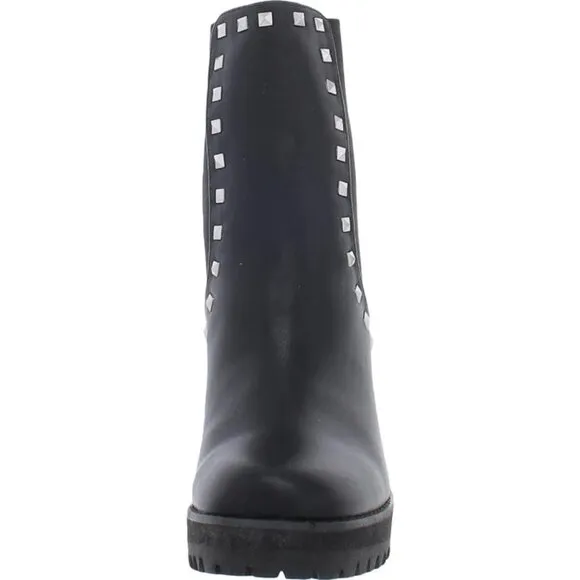 Size 9 - STEVE MADDEN - Brisa Faux Leather Studded Ankle Boots NEW $190 msrp