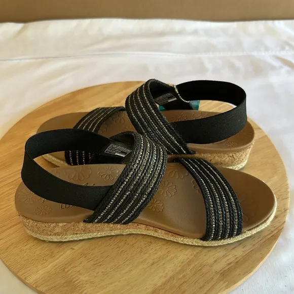 Skechers Cali Breezie Vegan Wedge Sandals - Busy-Bee7.5M