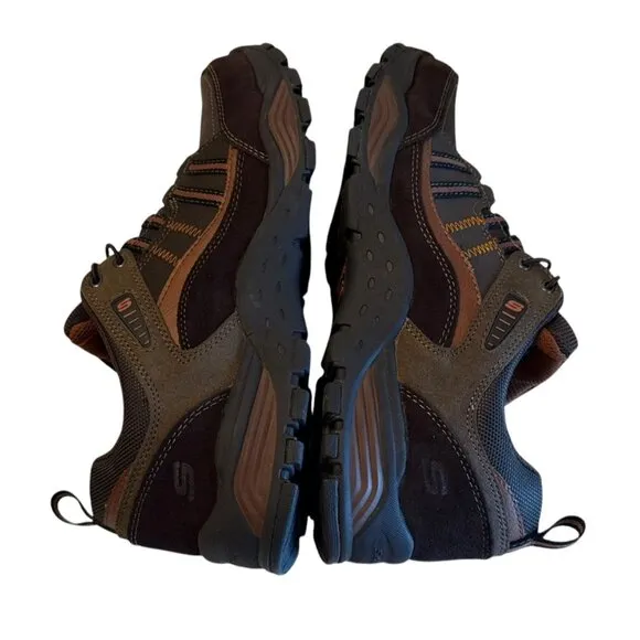 Skechers Men's Trexman Gurman Sneaker Suede Mess Memory Foam Brown Size 12W NWB