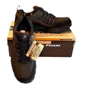 Skechers Men's Trexman Gurman Sneaker Suede Mess Memory Foam Brown Size 12W NWB